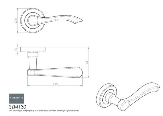 Style Lever on Round Rose