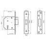 641/761 Value British Standard 5 Lever Mortice Deadlock