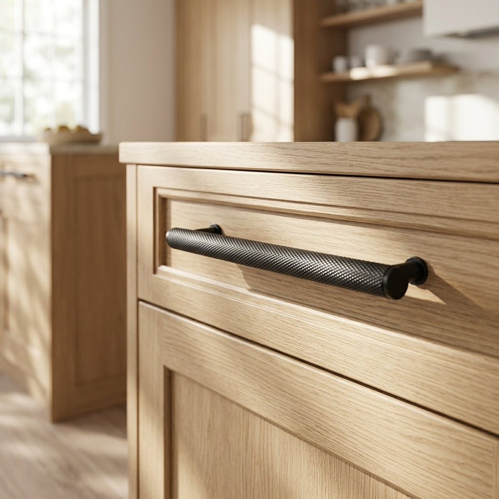 Crispin Knurled T-bar Cupboard Pull Handle