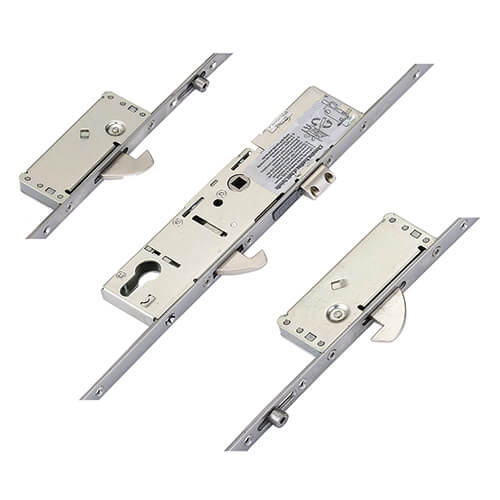 Latch 3 Hooks 2 Rollers Split Spindle Multipoint Door Lock - Option 1 (top hook to spindle = 610mm)