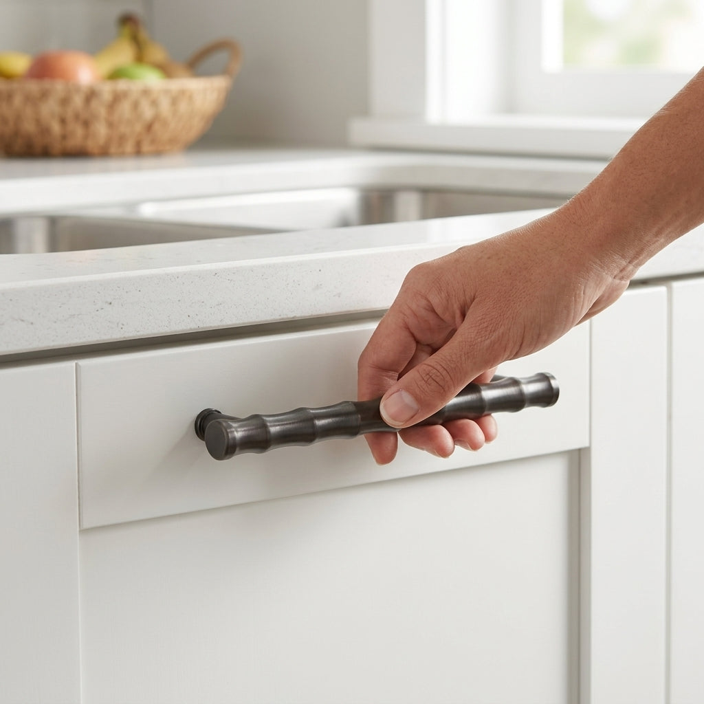 Crispin Bamboo T-bar Cupboard Pull Handle