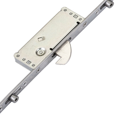 Latch Deadbolt 2 Hooks 4 Rollers Split Spindle Multipoint Door Lock - Option 1 (top hook to spindle = 610mm)