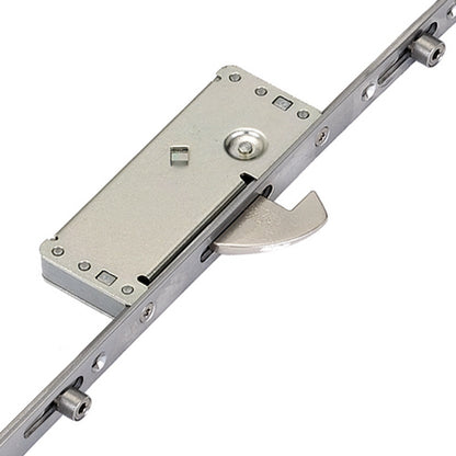 Latch Deadbolt 2 Hooks 4 Rollers Split Spindle Multipoint Door Lock - Option 1 (top hook to spindle = 610mm)
