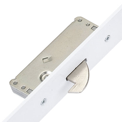 Latch Deadbolt 2 Hooks Split Spindle 44mm Flat White Faceplate Multipoint Door Lock