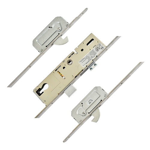 Invincible Latch Deadbolt 2 Hooks Split Spindle Multipoint Door Lock - Option 1 (top hook to spindle = 728mm)