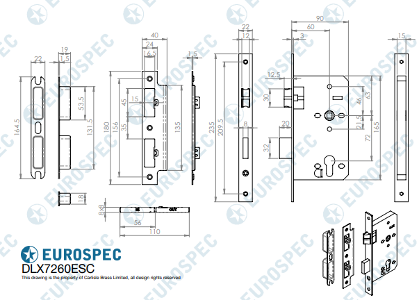 DIN Euro Escape Lock