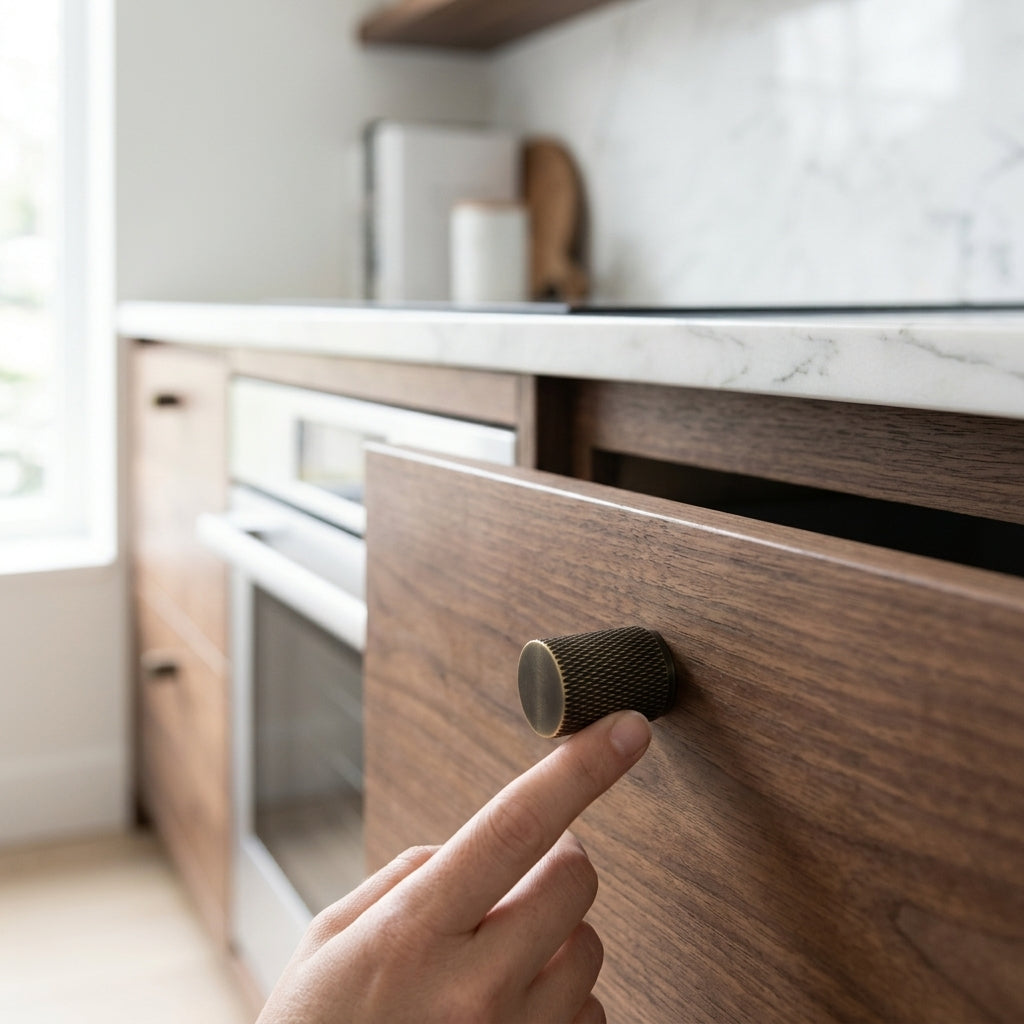 Brunel Knurled Cupboard Knob