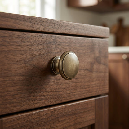Cambridge Round Cupboard Knob 38mm Dia.
