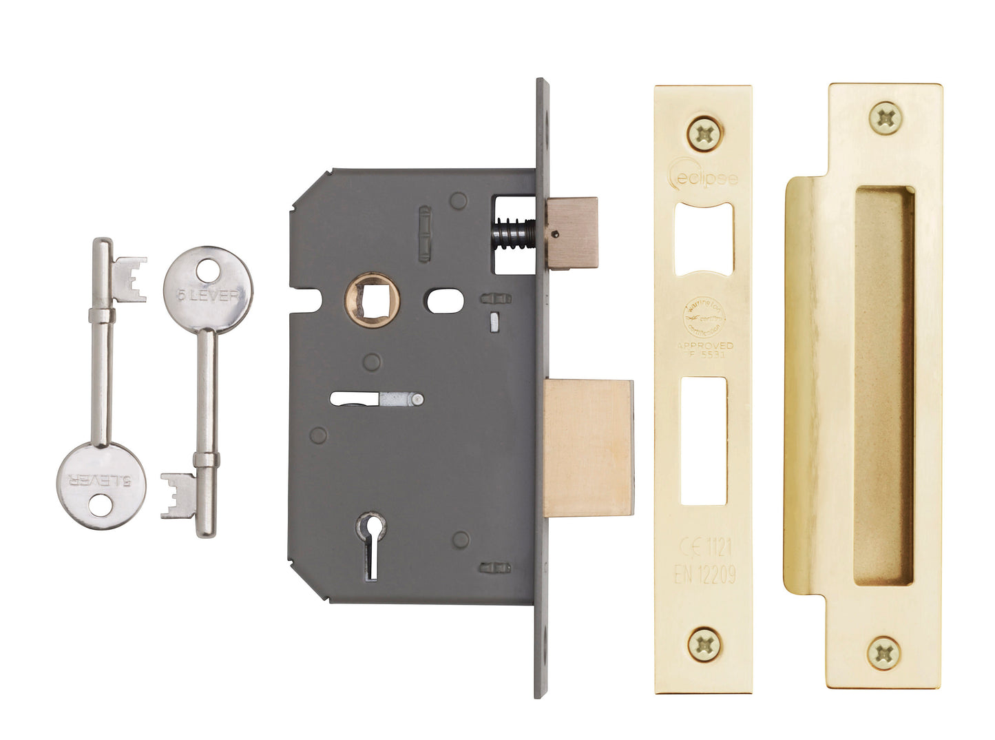 Eclipse CE, UKCA 5 Lever Mortice Sashlock