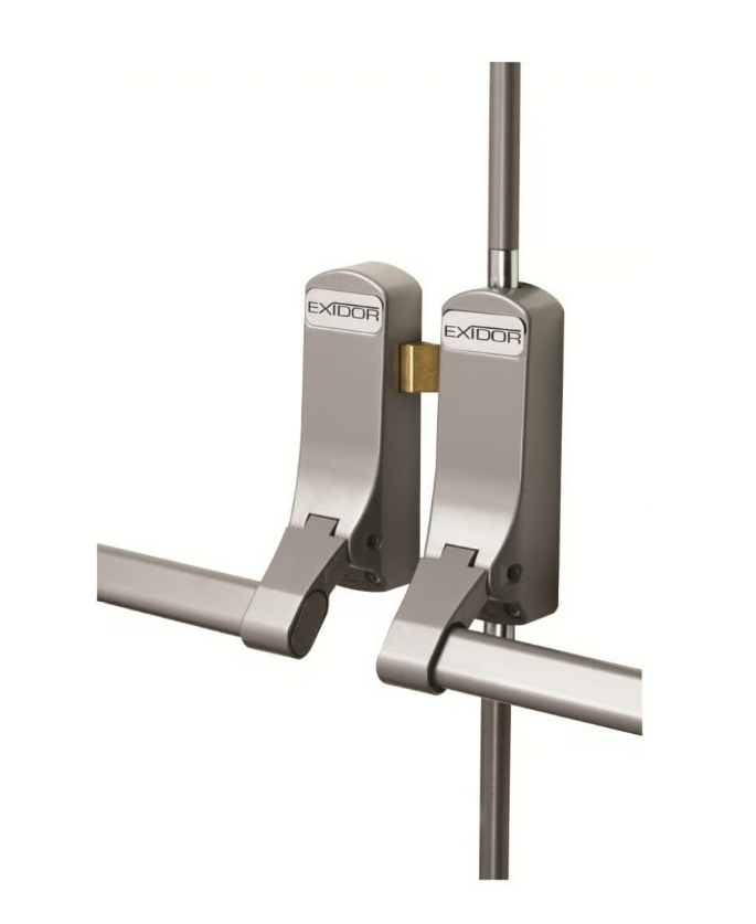 285 Three Point EN1125 Double Rebated Push Bar Set - For Wooden Panic Exit Doors