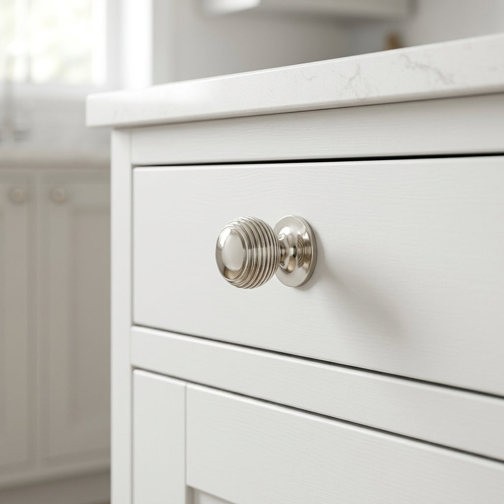 Caesar Cupboard Knob on Round Rose
