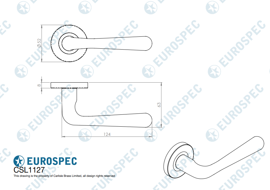 Peninsula Lever on Sprung Rose