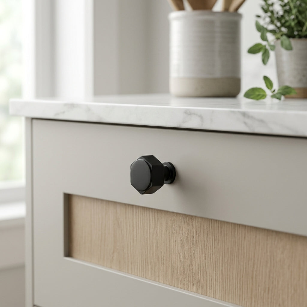 Vesper Hex Cabinet Knob