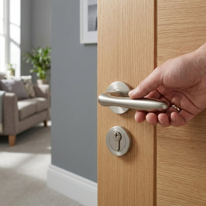Peninsula Lever on 6mm Slim Fit Sprung Rose