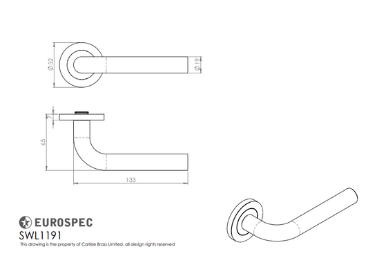SWL Spira Lever on Rose