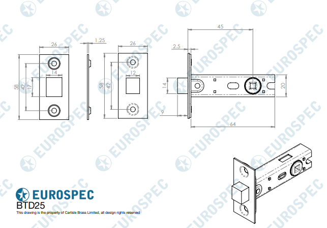 Bolt-Through Tubular Deadbolt