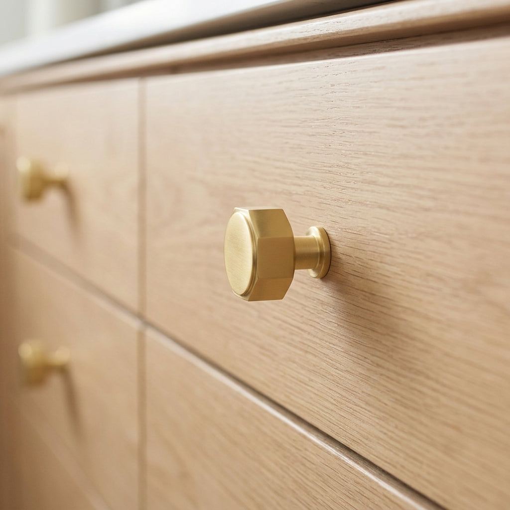 Vesper Hex Cabinet Knob