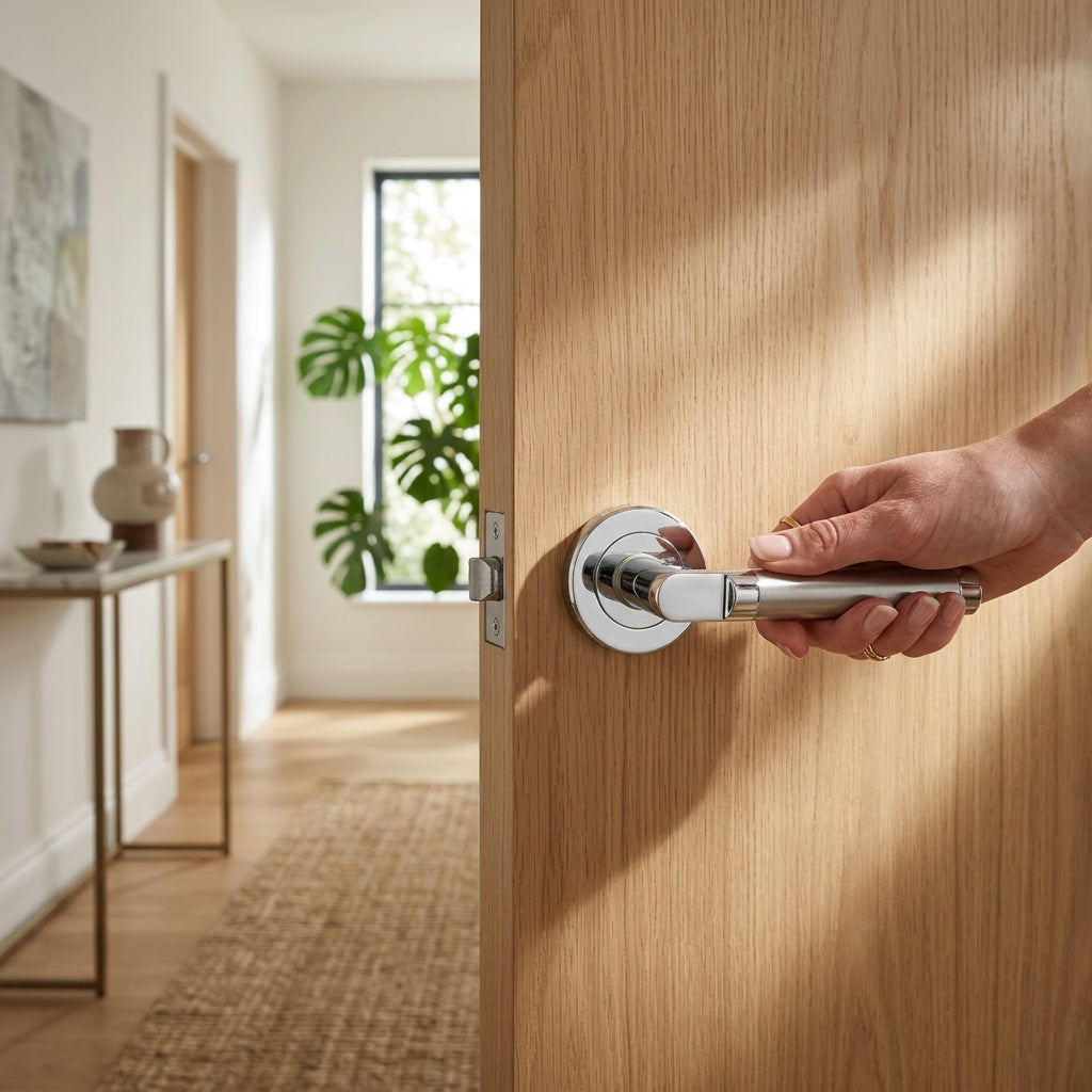 Azul Lever on Round Rose Range