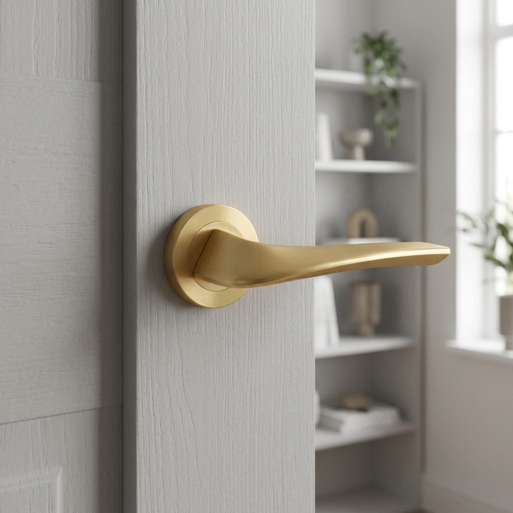 Master lever on round rose