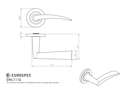 Volantes Designer Lever on Threaded Rose