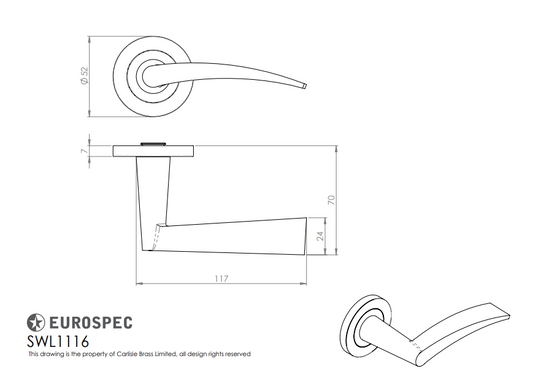 Volantes Designer Lever on Threaded Rose