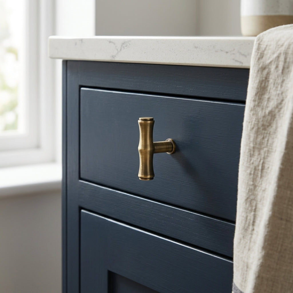 Crispin Bamboo T-bar Cupboard Knob