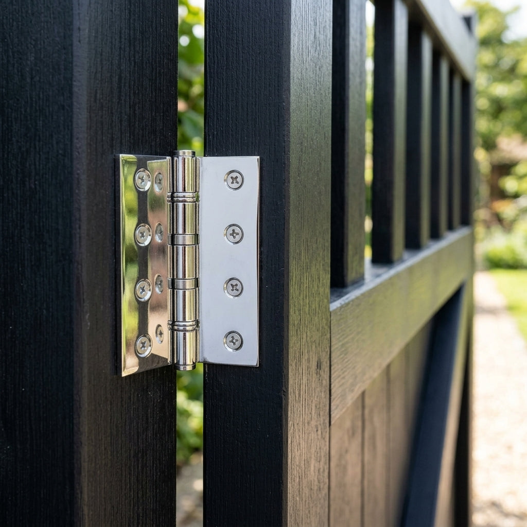 Double Steel Washered Brass Butt Hinge