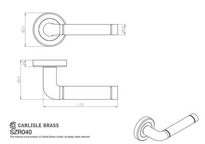 Soho Designer Lever on Threaded Rose