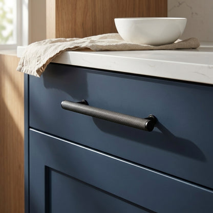 Crispin Knurled T-bar Cupboard Pull Handle