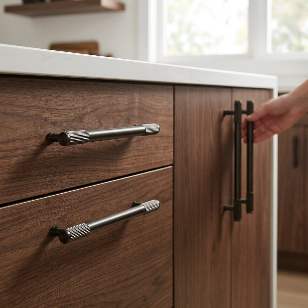 Washington Reeded End Cabinet Pull