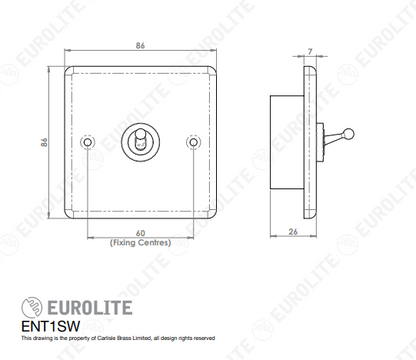 Enhance Decorative 1-4 Gang Toggle Switch