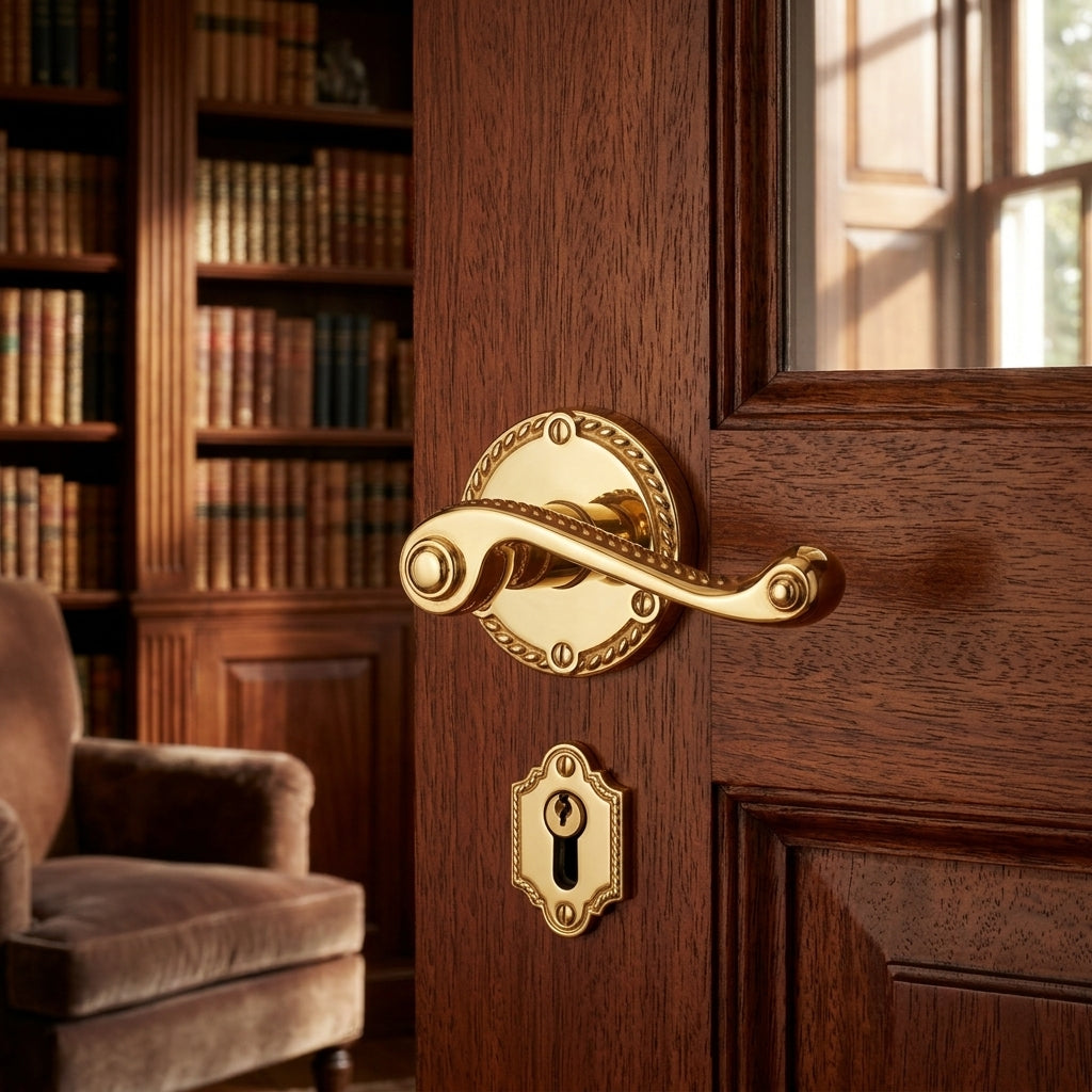 Georgian Lever on Round Rose