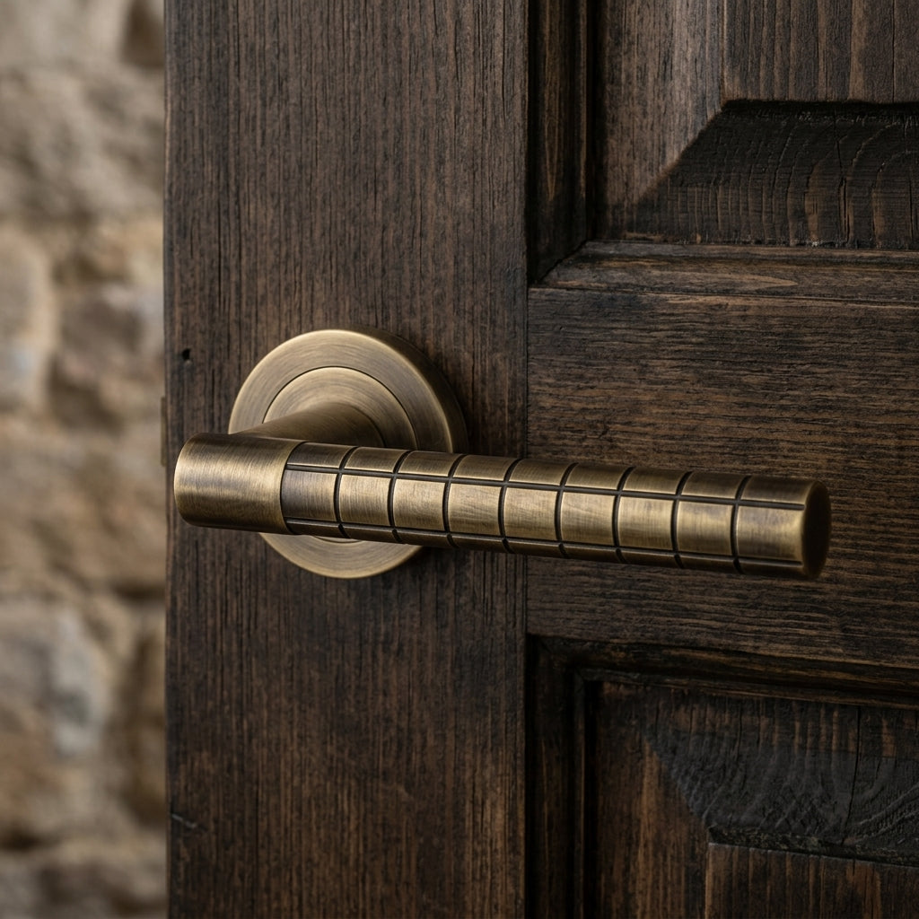 Hey Quadra lever handle on threaded round rose
