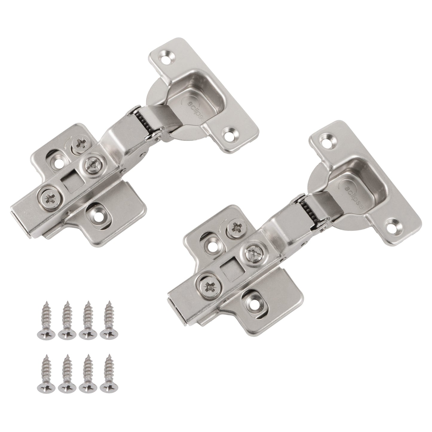 Satin Nickel 3D Adjustable (Half Overlay)