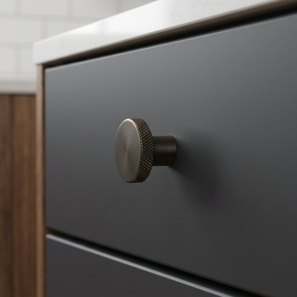 Hanover Knurled Circular Cupboard Knob