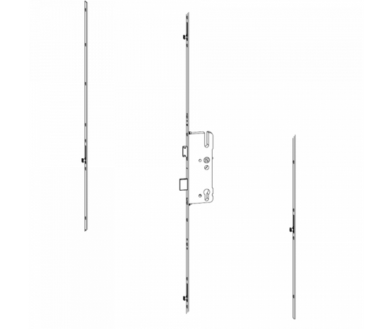 H650 35mm Backset Latch & Deadbolt Single Spindle With 4 V Cam (Mushroom) 2003432