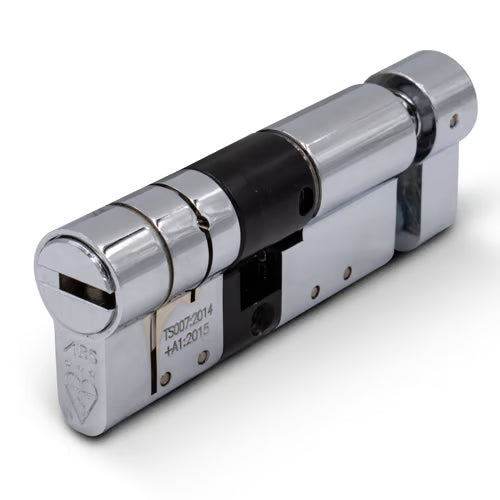 ABS Euro Key and Turn Cylinders British Standard Kitemarked TS007 3* With Turn Side 35