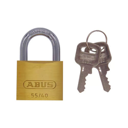 55 Series 40mm Open Shackle Brass Padlock