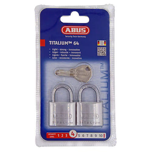 64TI Titalium 30mm Open Shackle Padlock