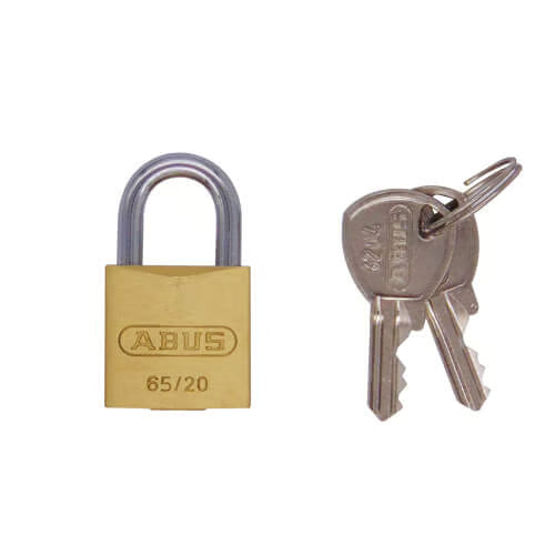 65 Series 20mm Open Shackle Brass Padlock