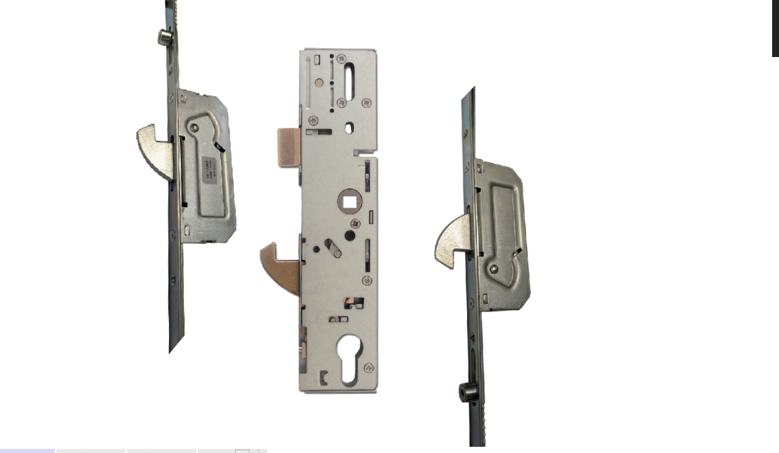 Lever Operated Latch & Hook Split Spindle 16mm - 2 Hook & 2 Roller