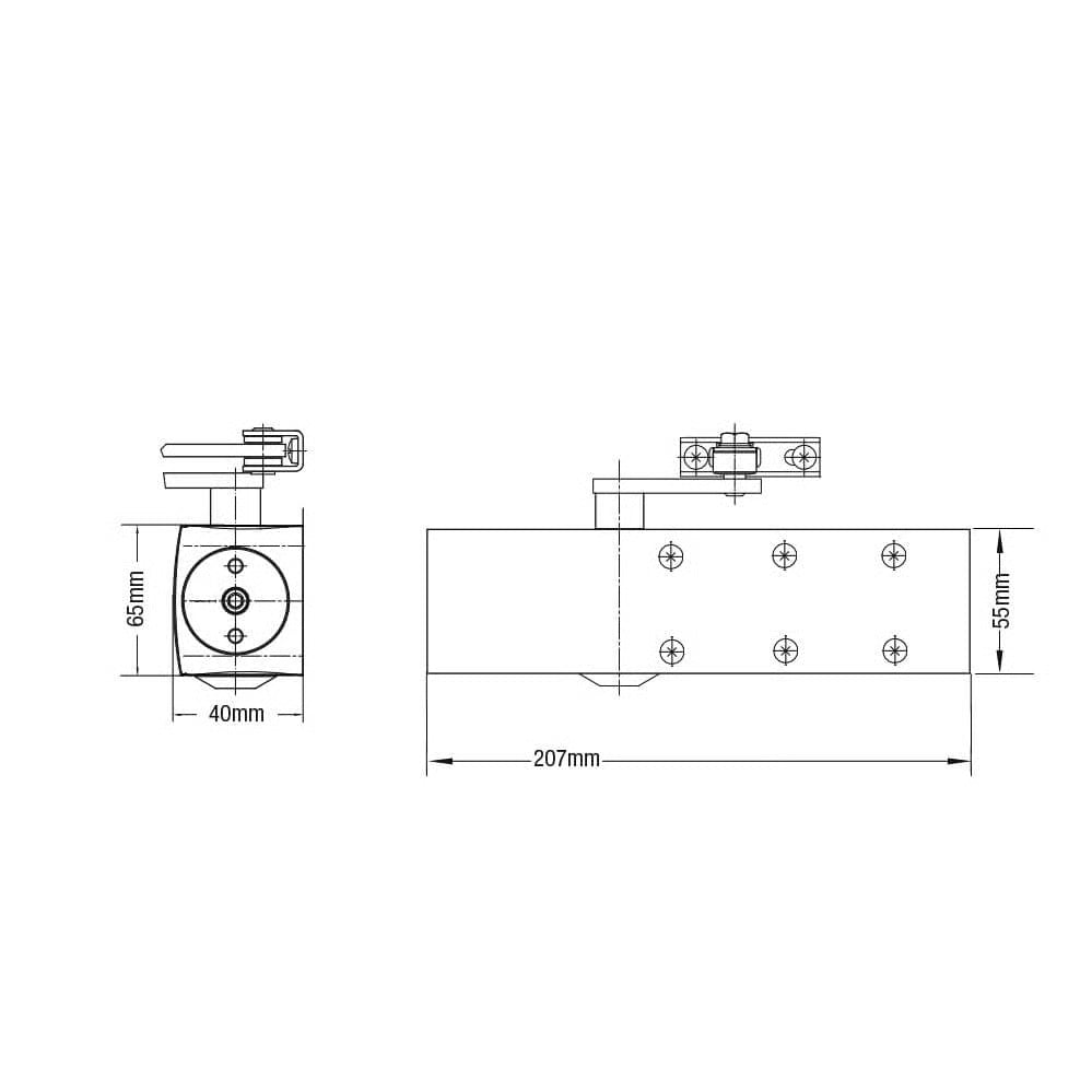 AE2003 Size 2-4 Overhead Door Closer