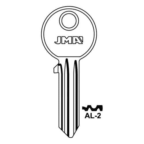 AL-2 Asec 5 Pin Cylinder Key Blank