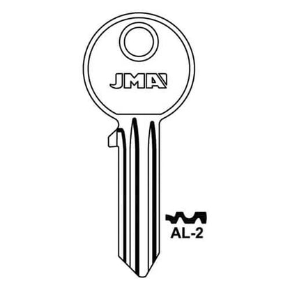 AL-2 Asec 5 Pin Cylinder Key Blank