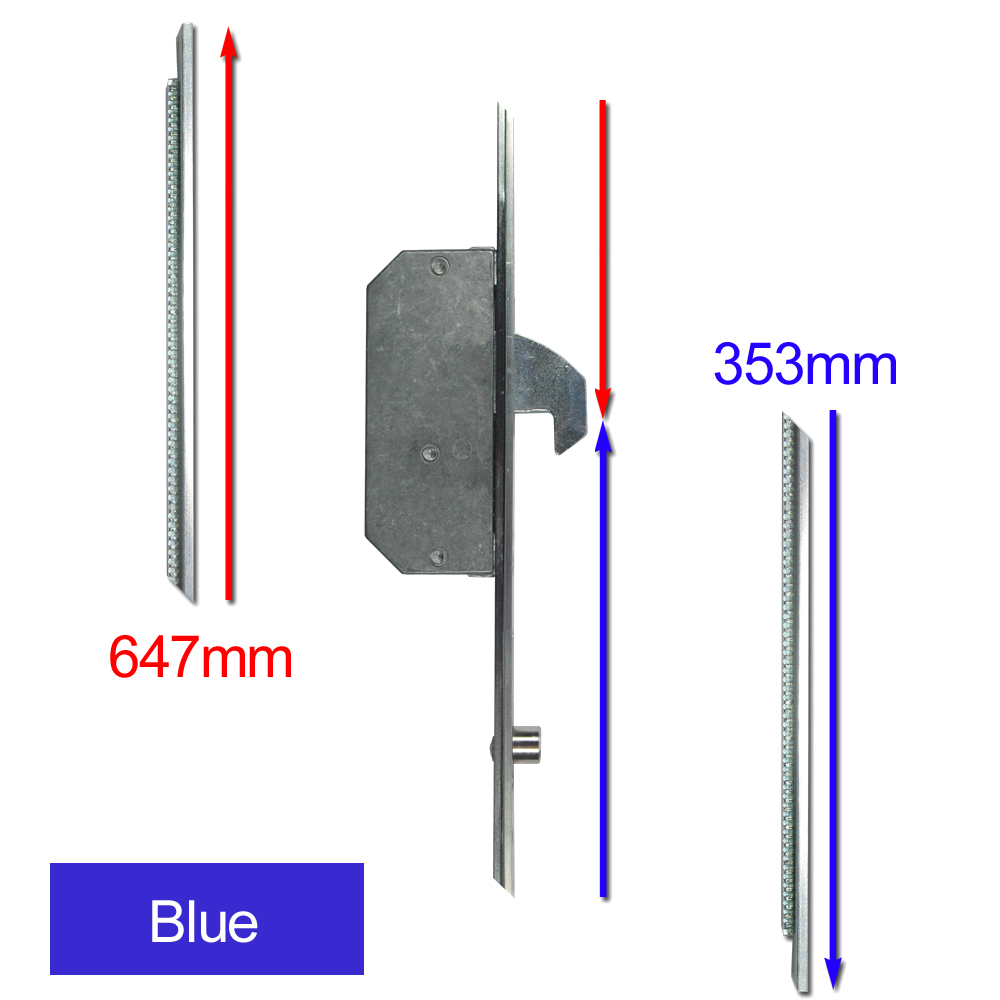 Modular Repair Lock Locking Point Extensions (UPVC Door) - 2 Hook & 2 Roller