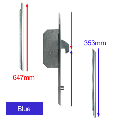 Modular Repair Lock Locking Point Extensions (UPVC Door) - 2 Hook & 2 Roller