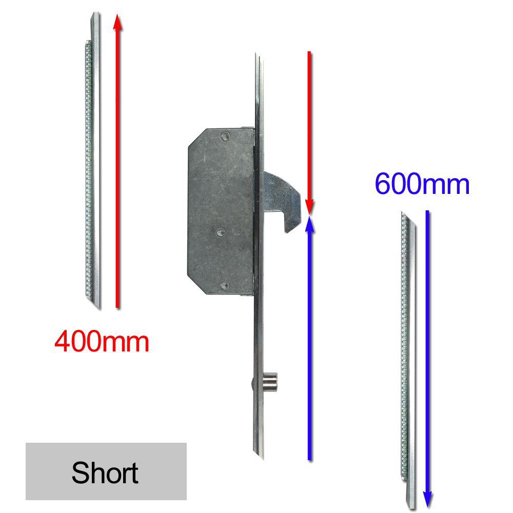 Modular Repair Lock Locking Point Extensions (UPVC Door) - 2 Hook & 2 Roller