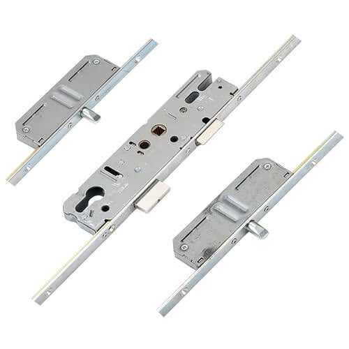 Latch Deadbolt 2 Pin Bolts Lift Lever Multipoint Door Lock (top pin to spindle = 730mm)