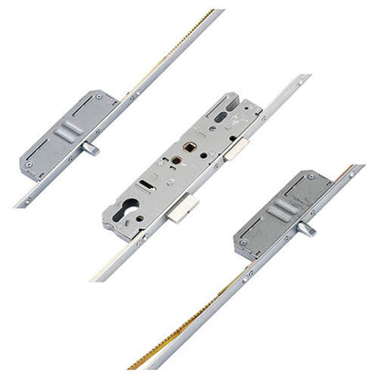 Latch Deadbolt 2 Pins Lift Lever Multipoint Door Lock - Shootbolt Compatible (top pin to spindle = 375mm)