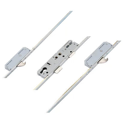 Latch Deadbolt 2 Hooks Lift Lever Multipoint Door Lock (top hook to spindle = 375mm)
